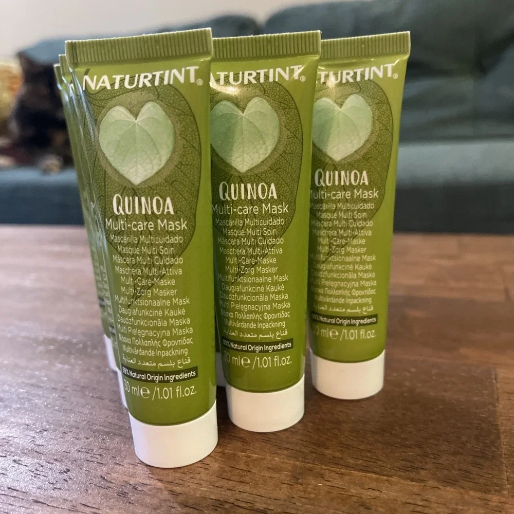 6 Tubes NATURTINT Quinoa Multi Care Mask For Hair  New 1.01 Oz 30 Ml Travel mini